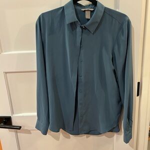 Teal Button-Up Shirt